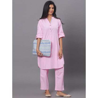 Spring Soul Pink Cotton Co-Ord (Set of 2)