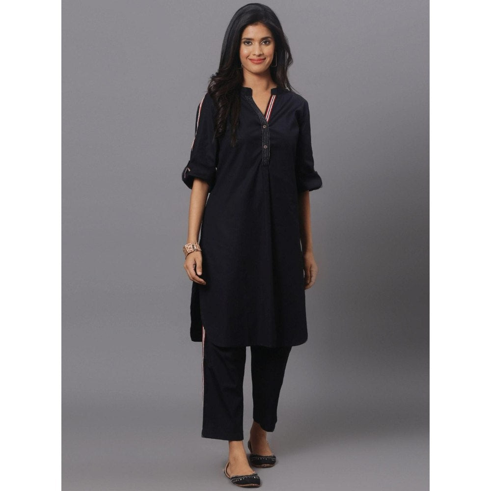 Spring Soul Black Cotton Co-Ord (Set of 2)