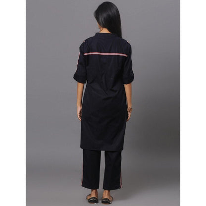 Spring Soul Black Cotton Co-Ord (Set of 2)