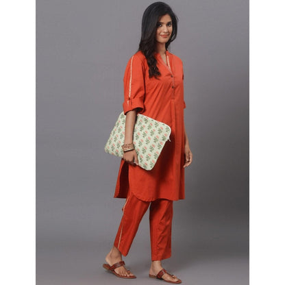 Spring Soul Orange Cotton Co-Ord (Set of 2)