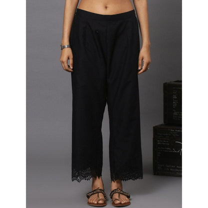 Spring Soul Cotton Ankle Length In Lace and Cutwork Fabric Pant