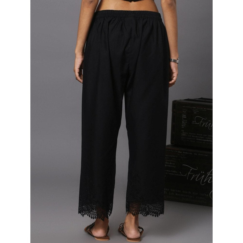 Spring Soul Cotton Ankle Length In Lace and Cutwork Fabric Pant