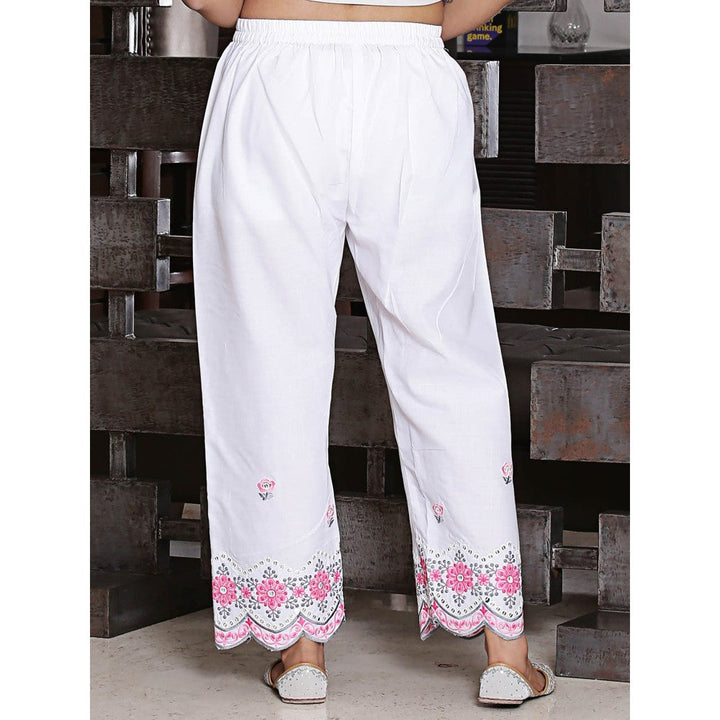 Spring Soul Cotton Scallop Embroidered Pant