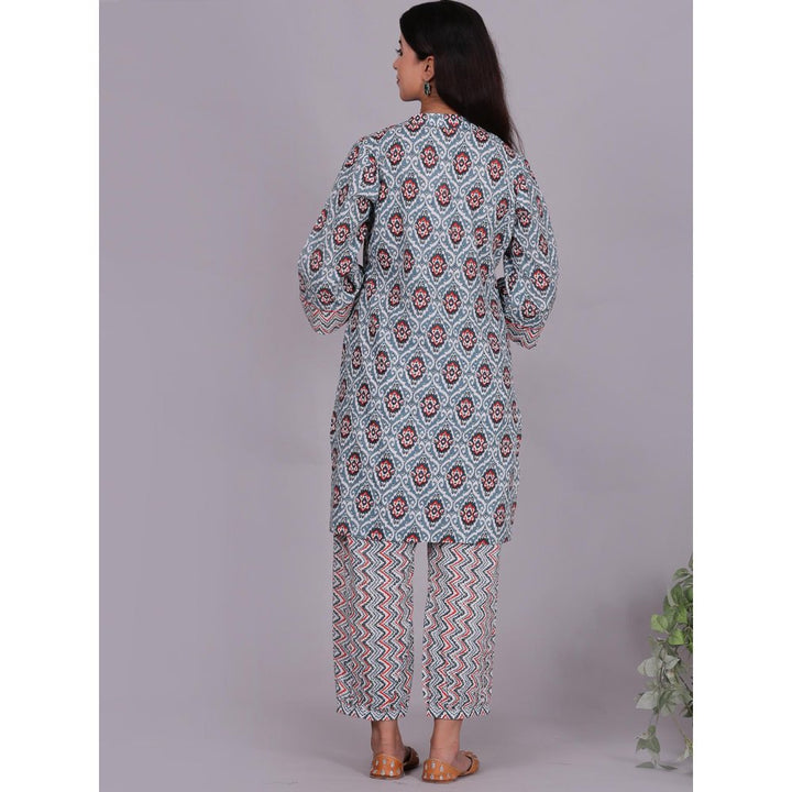 Spring Soul Multicoloured Ikat Kurta with Pant (Set of 2)