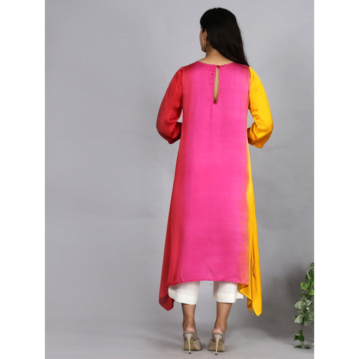 Spring Soul Multi Ombre Modal Asymmetric Kurta