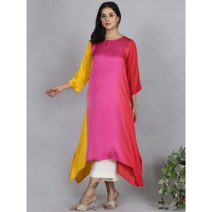 Spring Soul Multi Ombre Modal Asymmetric Kurta