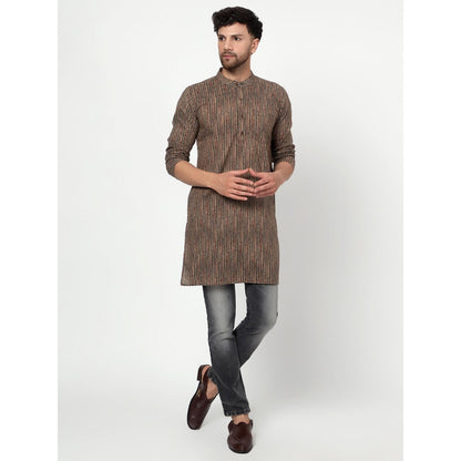 Spring Soul Brown Textured Kurta