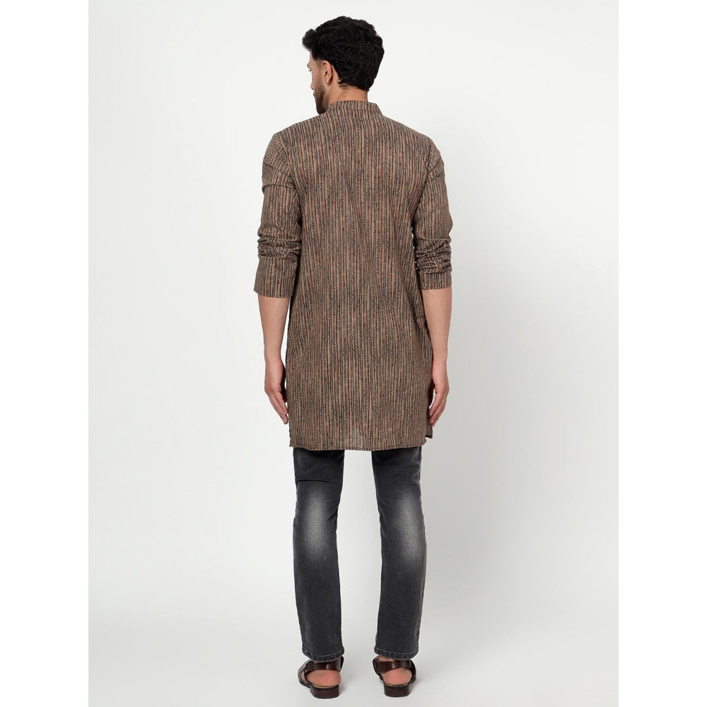 Spring Soul Brown Textured Kurta