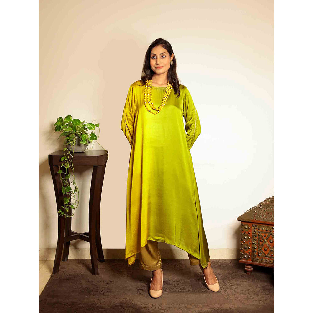 Spring Soul Mustard Ombre Modal Regular Kurta