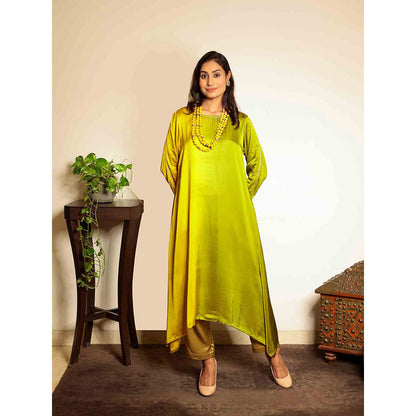 Spring Soul Mustard Ombre Modal Regular Kurta