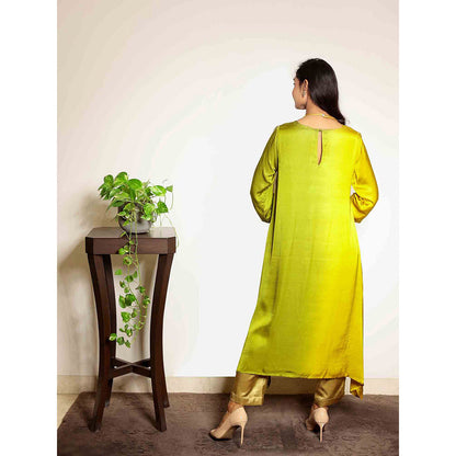 Spring Soul Mustard Ombre Modal Regular Kurta