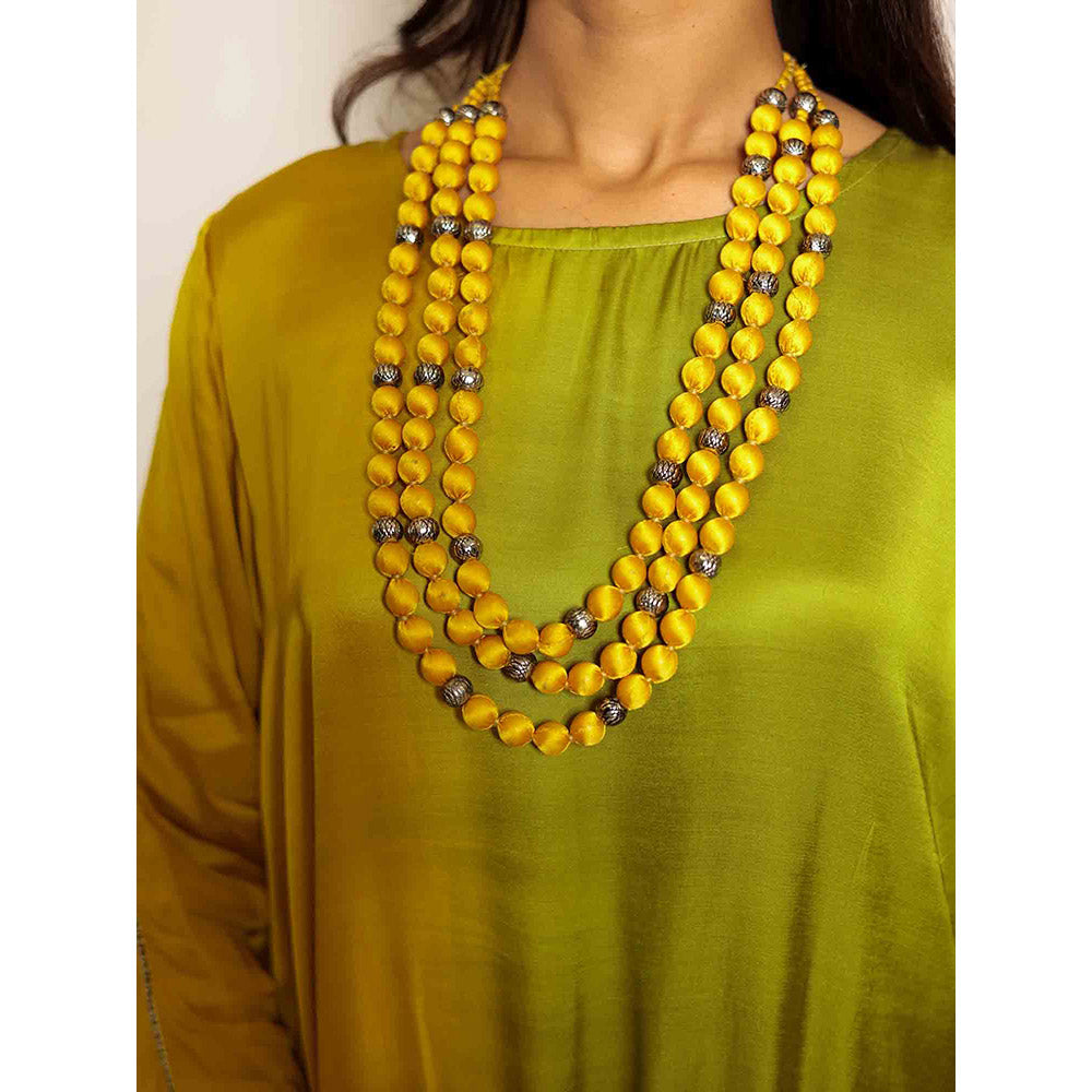 Spring Soul Mustard Ombre Modal Regular Kurta