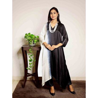 Spring Soul Black Ombre Modal Regular Kurta