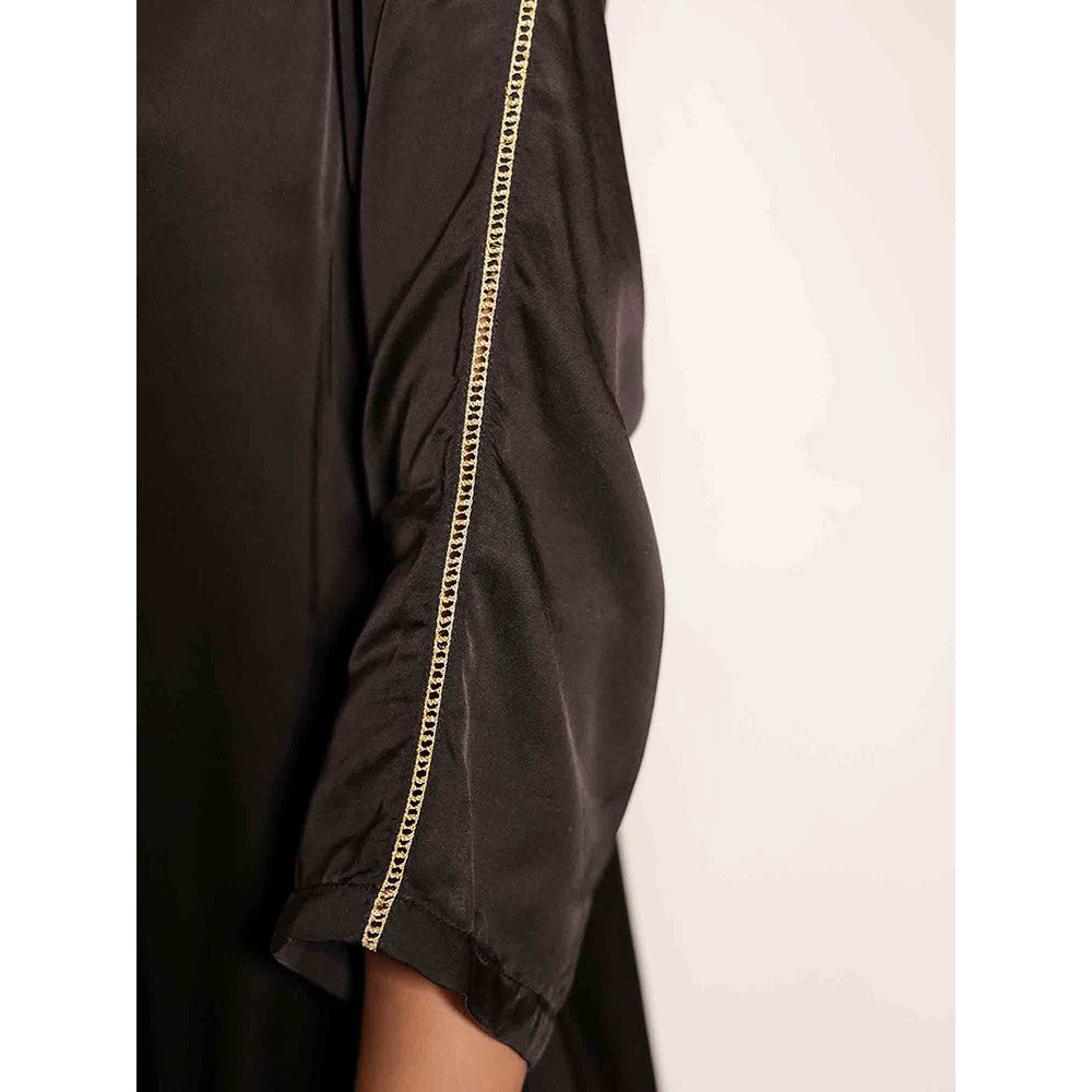 Spring Soul Black Ombre Modal Regular Kurta