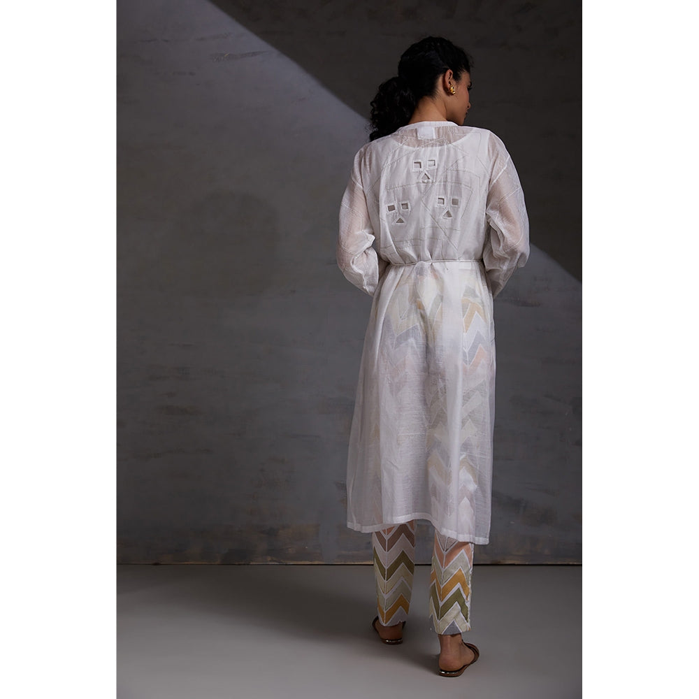 Studio Shikha Malik Utar Chadav- White Co-Ord (Set of 3)