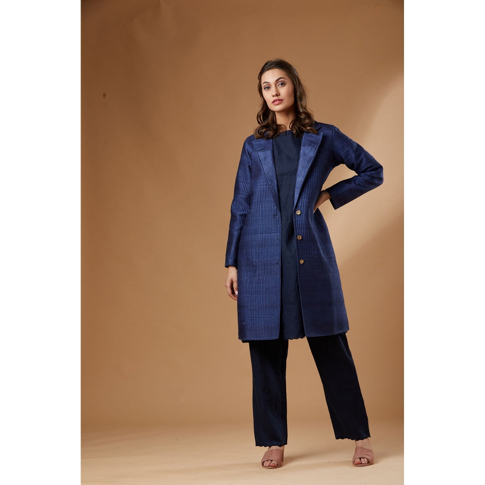 Studio Shikha Malik Mid Night Sky Coat