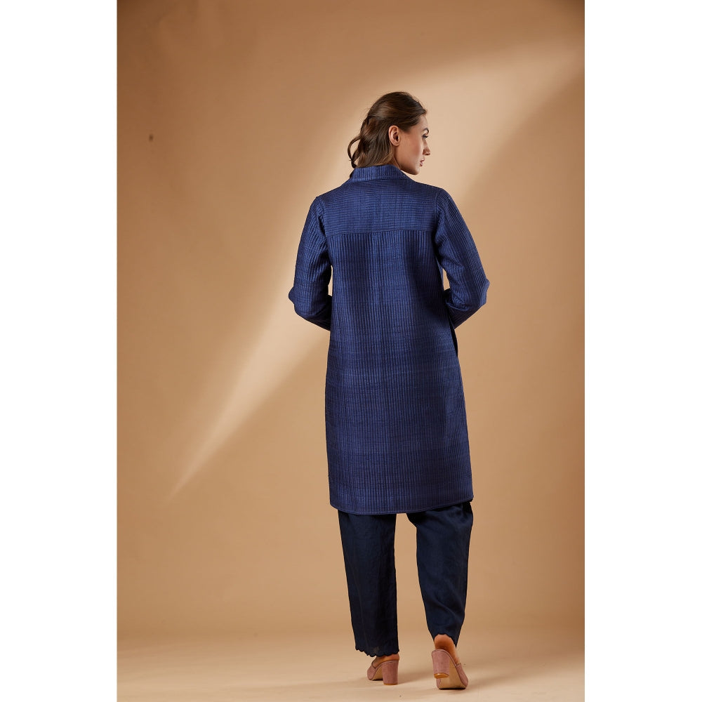 Studio Shikha Malik Mid Night Sky Coat