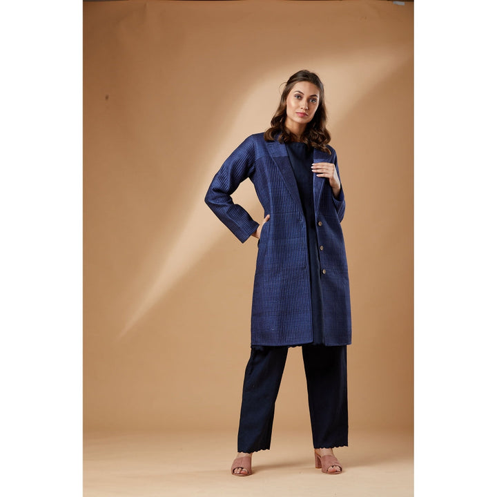 Studio Shikha Malik Mid Night Sky Coat