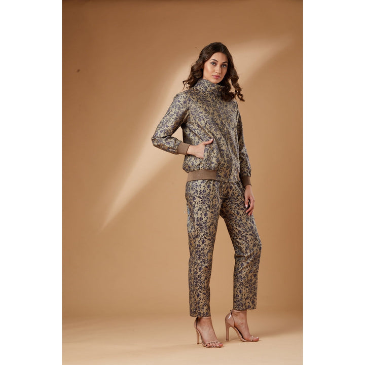 Studio Shikha Malik Printed Lavender Jacket