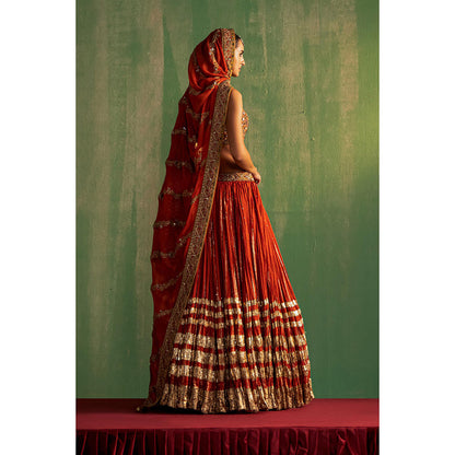 STUDIO BAGECHAA Yashvi Embellished Lehenga with Blouse and Dupatta (Set of 3)