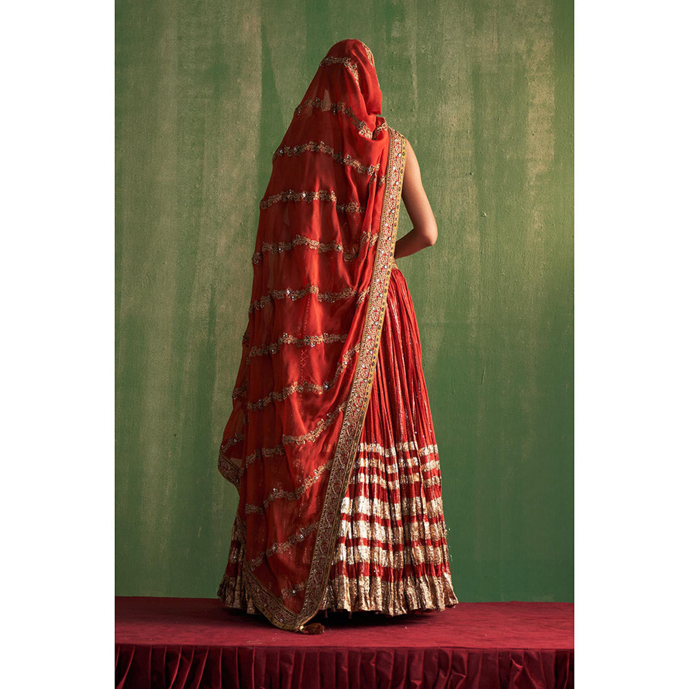 STUDIO BAGECHAA Yashvi Embellished Lehenga with Blouse and Dupatta (Set of 3)