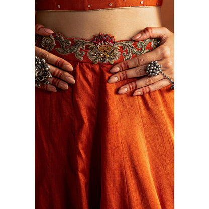 STUDIO BAGECHAA Zaina Embellished Lehenga with Blouse and Dupatta (Set of 3)