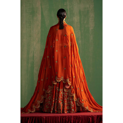 STUDIO BAGECHAA Zaina Embellished Lehenga with Blouse and Dupatta (Set of 3)