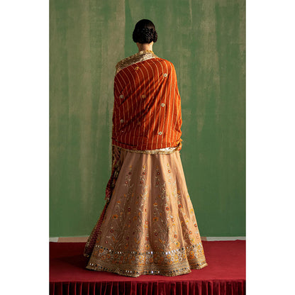 STUDIO BAGECHAA Tanuja Embellished Lehenga with Blouse and Dupatta (Set of 3)