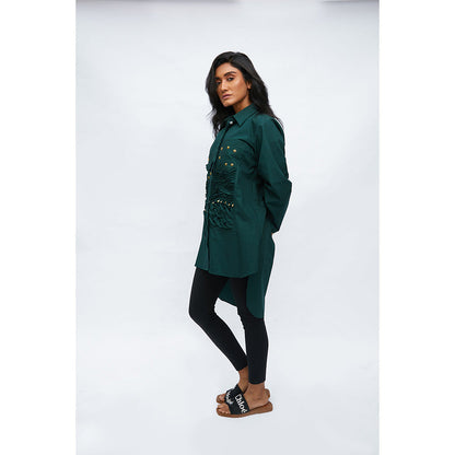 Studio Moda India Green Sensility Beach Shirt