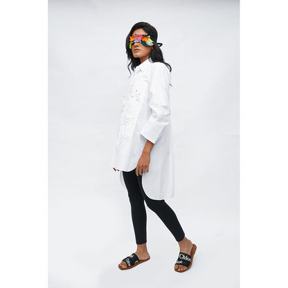 Studio Moda India White Sensility Beach Shirt