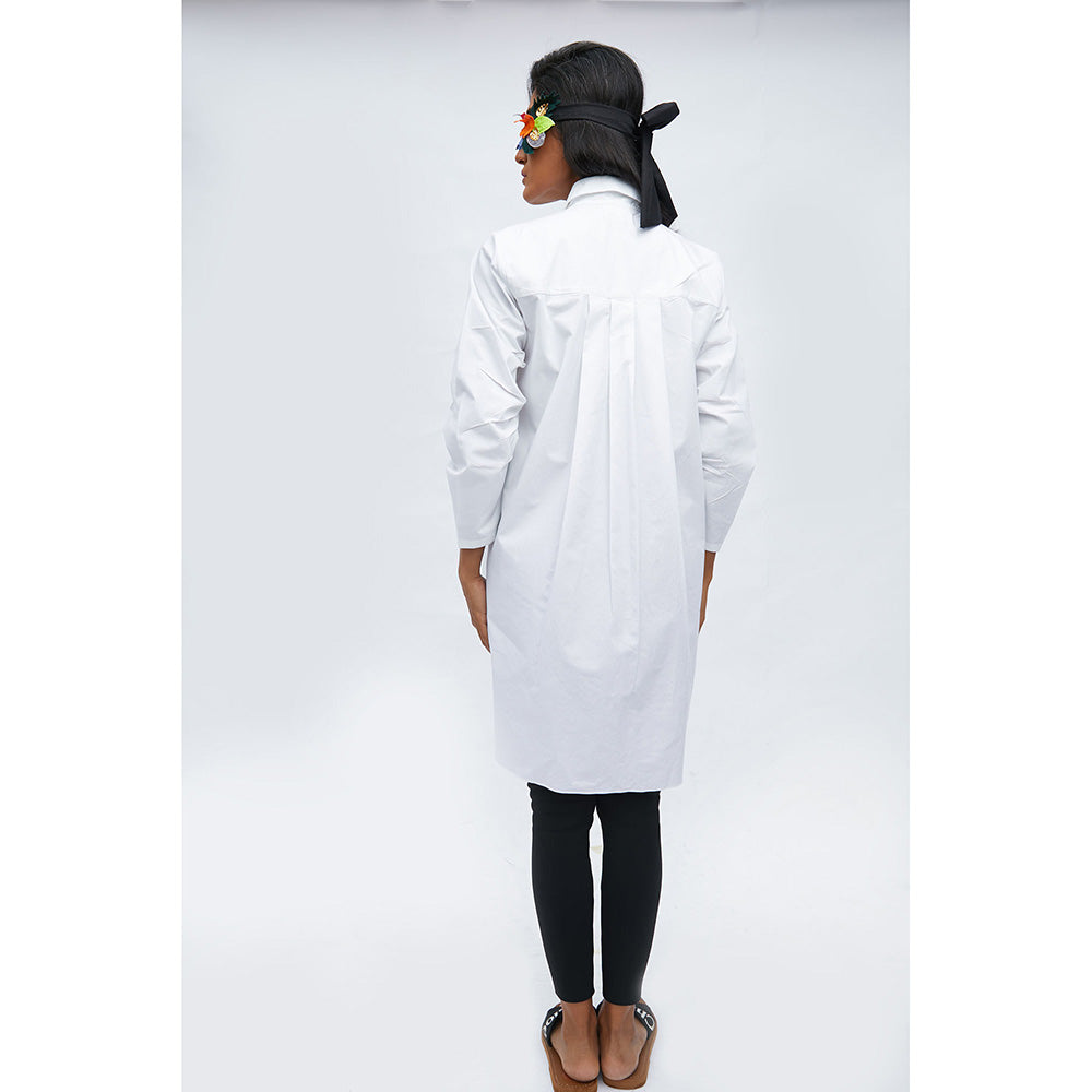Studio Moda India White Sensility Beach Shirt