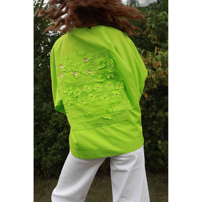 Studio Moda India Green Blair Garden Shirt