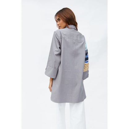 Studio Moda India Grey Rory Beach Shirt
