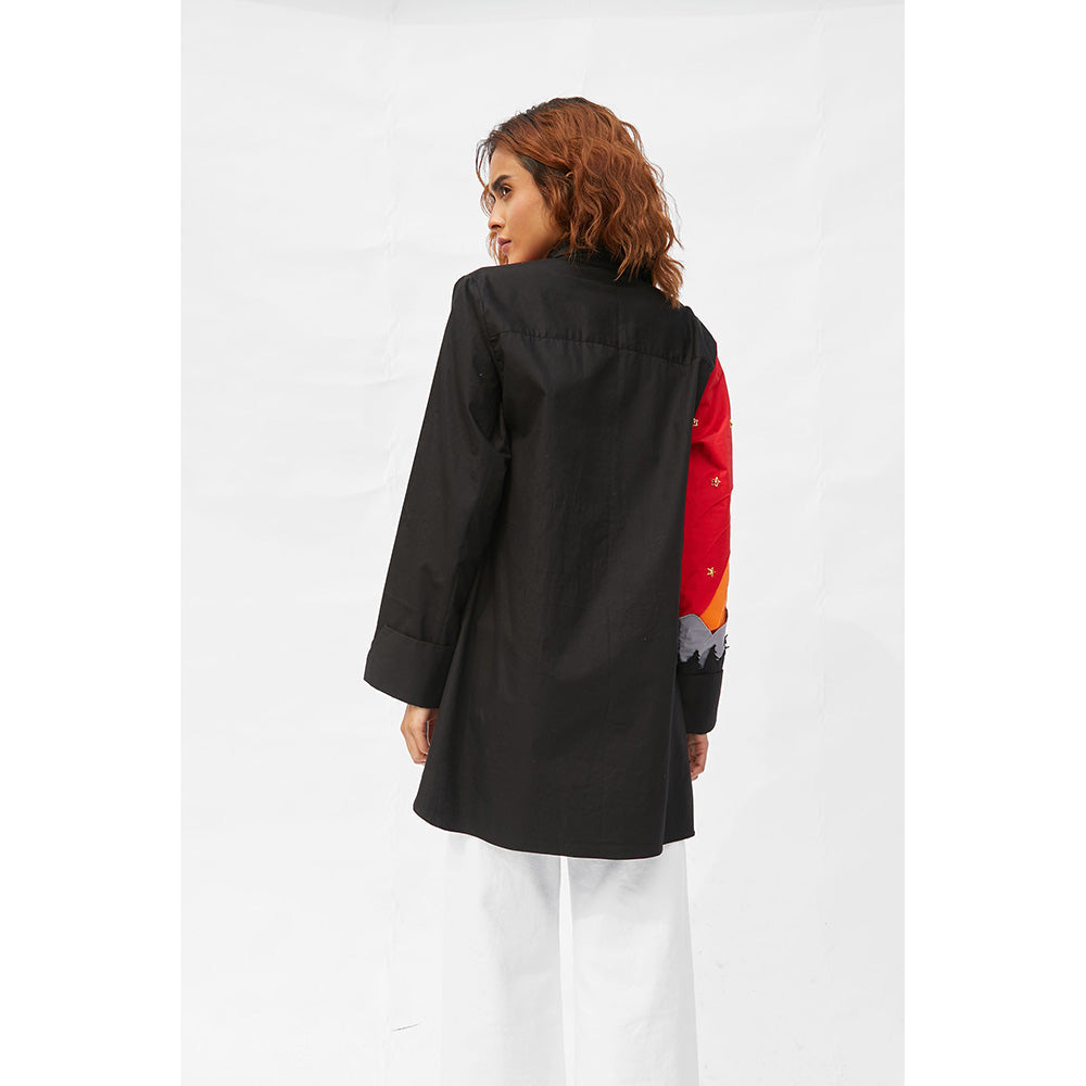 Studio Moda India Black Woodrow Night Shirt