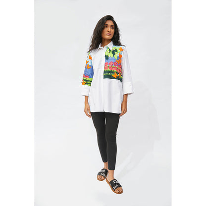 Studio Moda India White Orion Garden Shirt