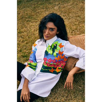 Studio Moda India White Orion Garden Shirt