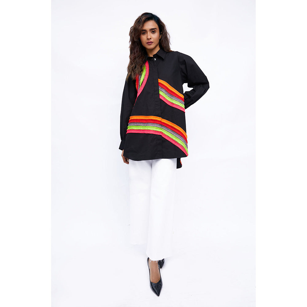Studio Moda India Black Ivy Rainbow Shirt