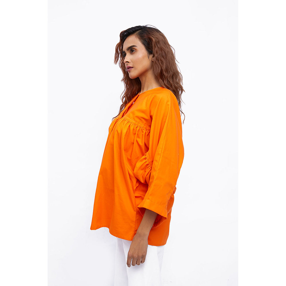 Studio Moda India Orange Blaze Top