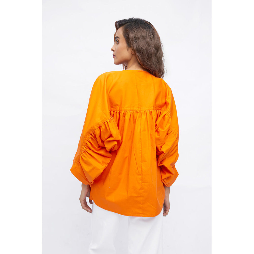 Studio Moda India Orange Blaze Top