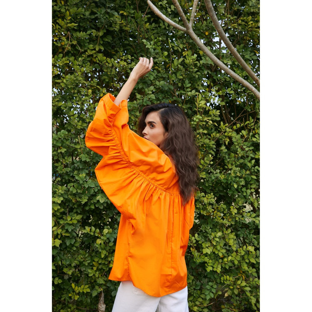 Studio Moda India Orange Blaze Top