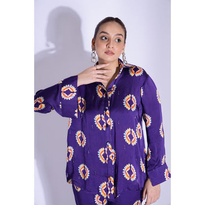 Studio Surbhi Purple Printed Co-Ord (Set of 2)
