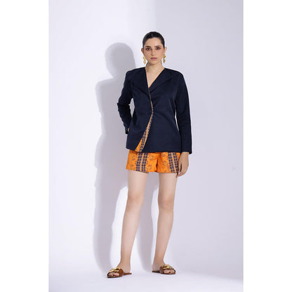 Studio Surbhi Multi-Coloured Printed Jacket and Shorts (Set of 2)