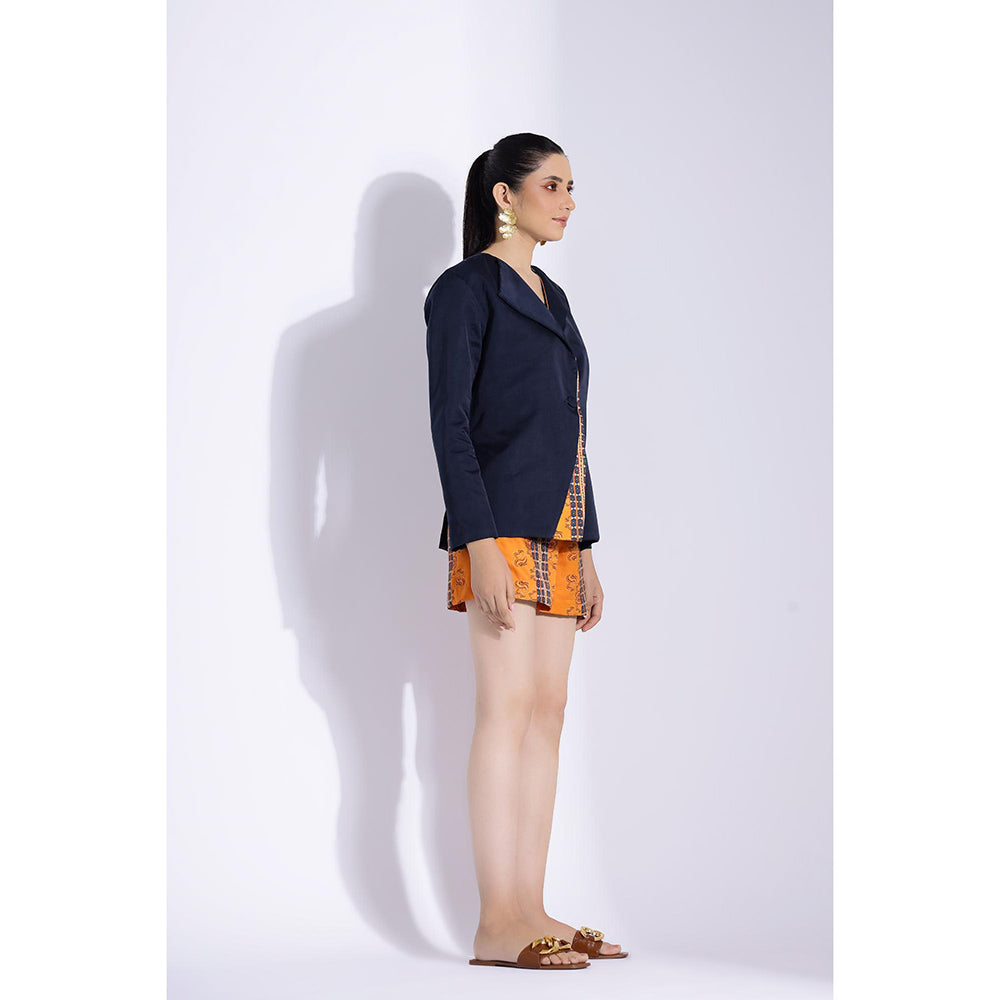 Studio Surbhi Multi-Coloured Printed Jacket and Shorts (Set of 2)