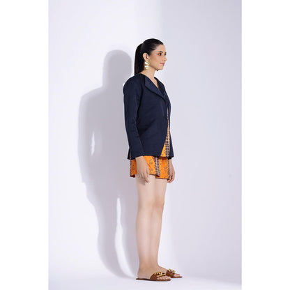 Studio Surbhi Multi-Coloured Printed Jacket and Shorts (Set of 2)