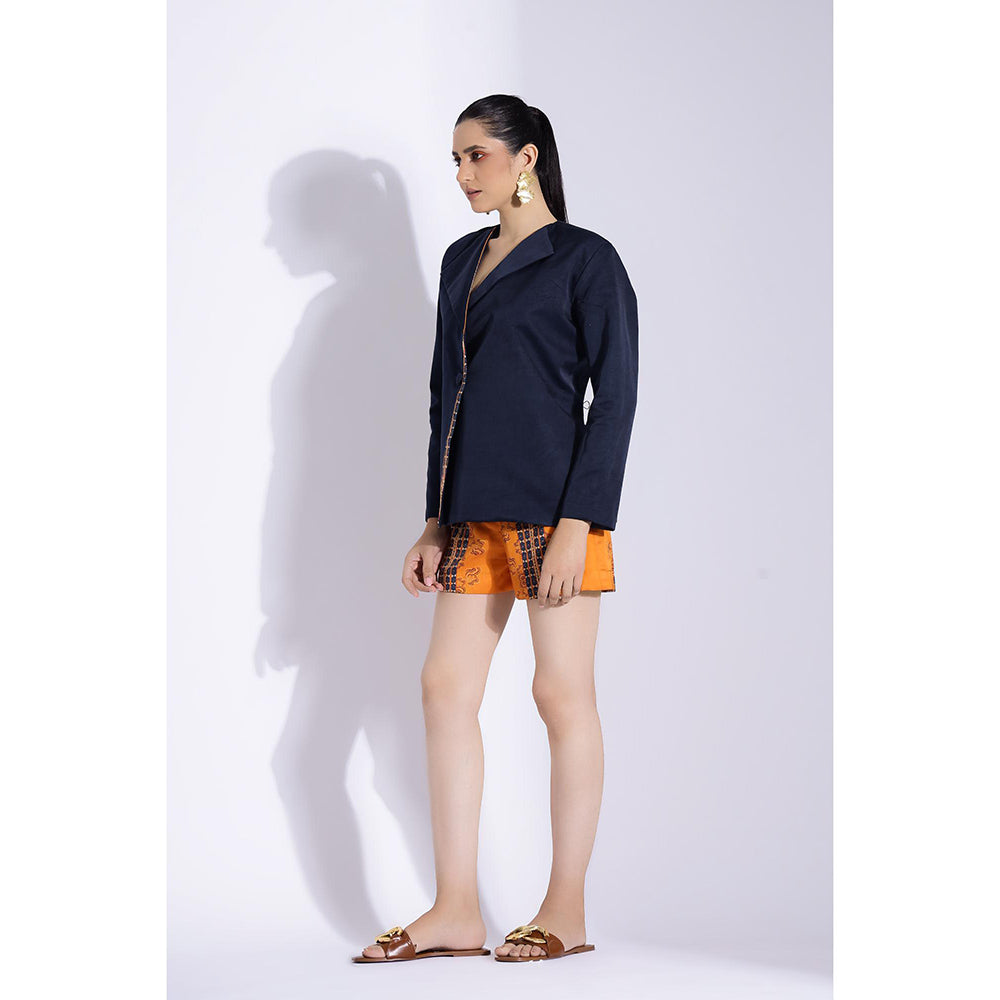 Studio Surbhi Multi-Coloured Printed Jacket and Shorts (Set of 2)