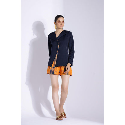 Studio Surbhi Multi-Coloured Printed Jacket and Shorts (Set of 2)