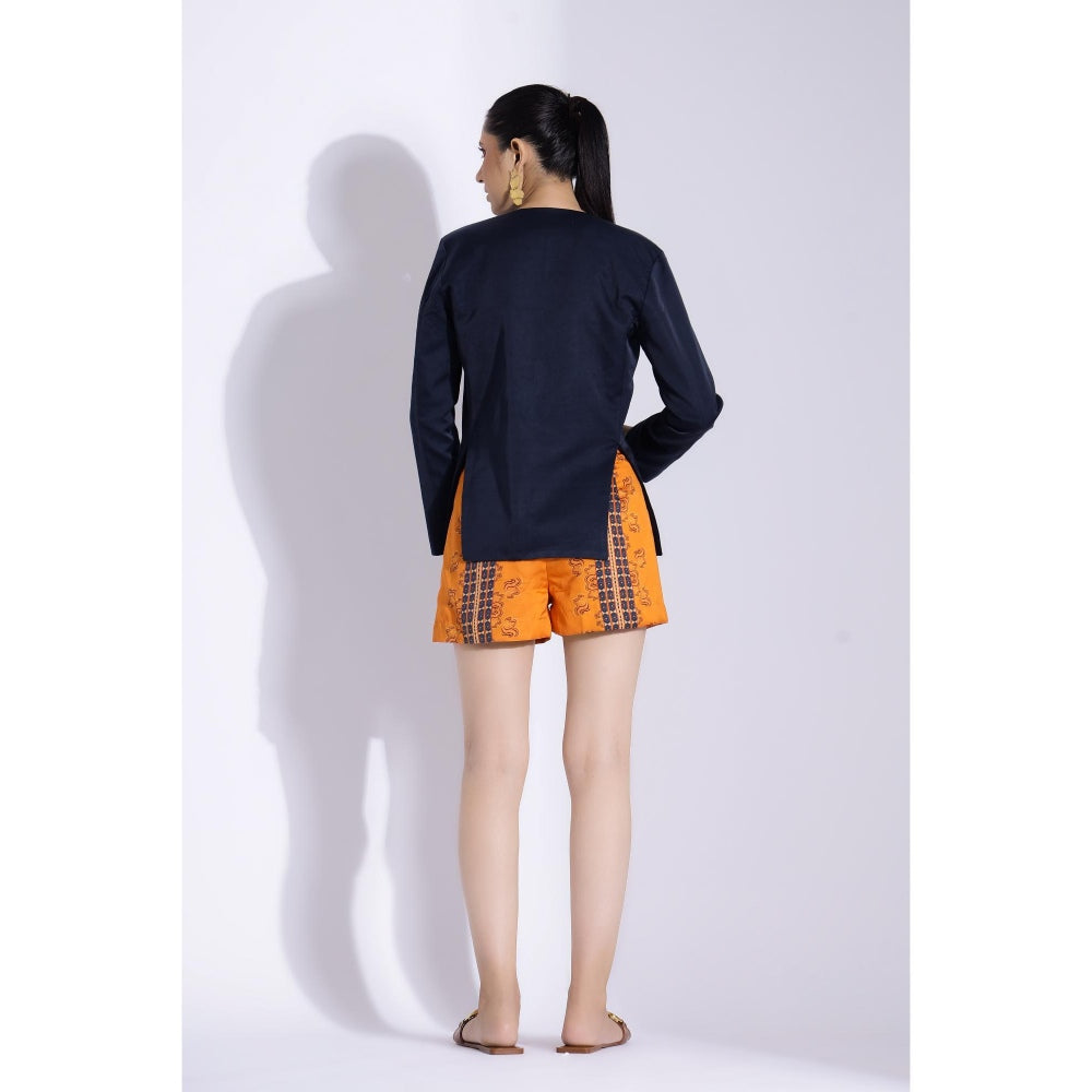 Studio Surbhi Multi-Coloured Printed Jacket and Shorts (Set of 2)