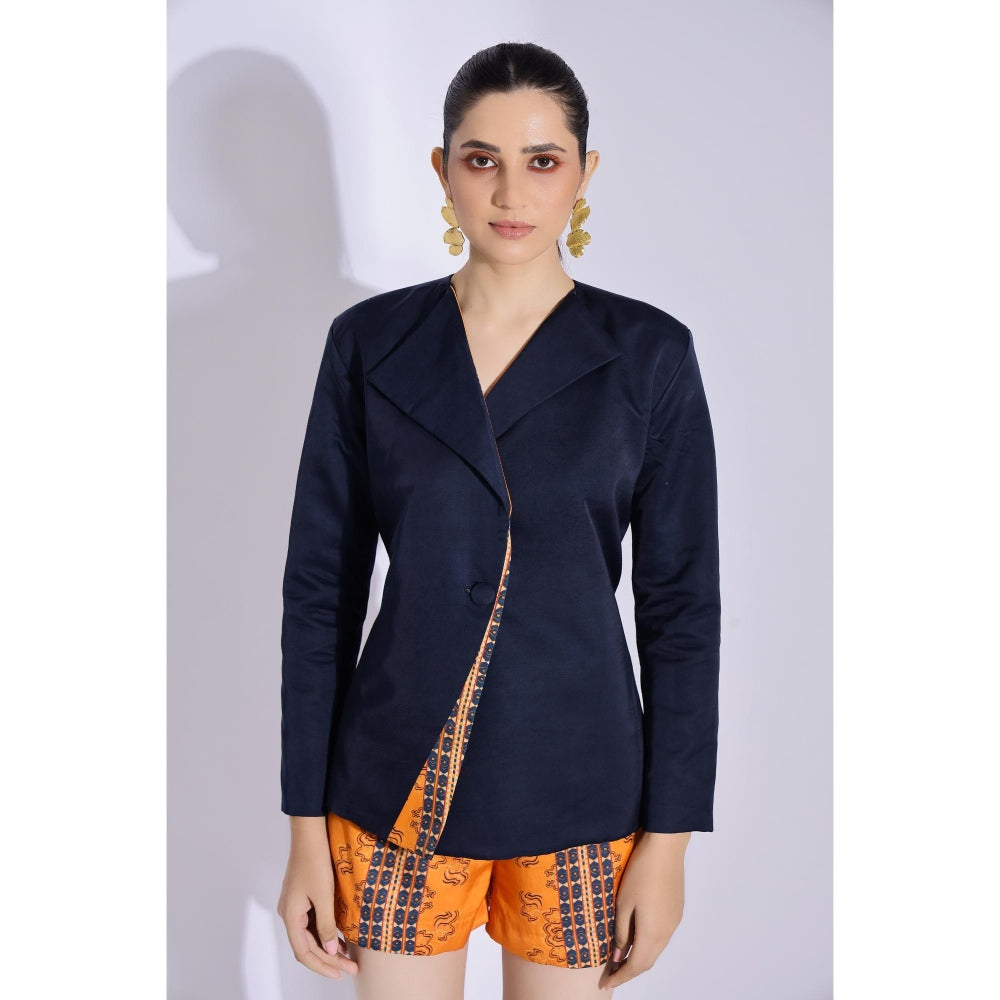 Studio Surbhi Multi-Coloured Printed Jacket and Shorts (Set of 2)