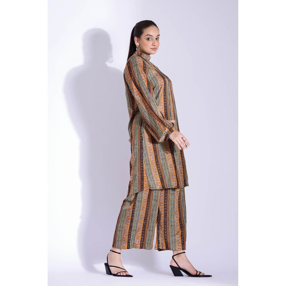 Studio Surbhi Multicolor Cotton Silk Printed Kurta and Pant (Set of 2)