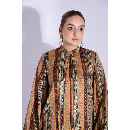 Studio Surbhi Multicolor Cotton Silk Printed Kurta and Pant (Set of 2)